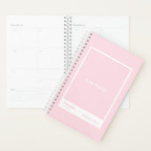 Bloc-notes de citation rose pâle | Entièrement per (Devant avec enveloppe)