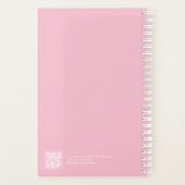 Bloc-notes de citation rose pâle | Entièrement per (Dos)