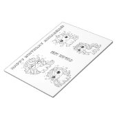 Bloc-notes de coloriage d'anniversaire – Activité (Incliné)