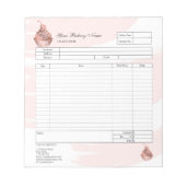 Bloc-notes de commande de facture de boulangerie d (Devant)