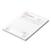 Bloc-notes de commande de mélangeur de boulangerie (Tourné)
