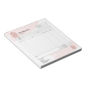 Bloc-notes de commande de mélangeur pour cupcake (Incliné)