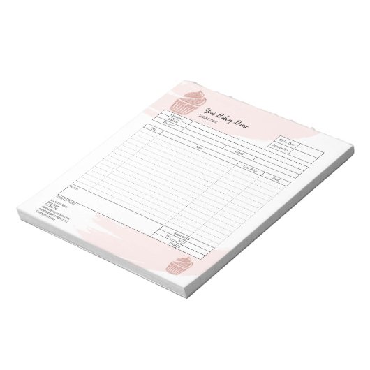 Bloc-notes de commande de mélangeur pour cupcake (Tourné)