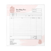 Bloc-notes de commande de mélangeur pour cupcake (Devant)