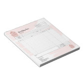 Bloc-notes de commande de mélangeur pour cupcake d (Incliné)