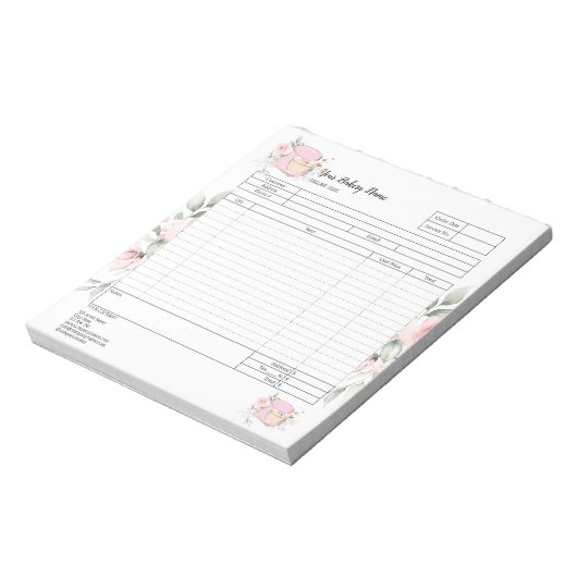 Bloc-notes de commande et facture pour mélangeur d (Tourné)
