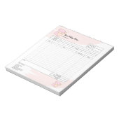 Bloc-notes de commande et facture pour mélangeur d (Tourné)