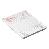 Bloc-notes de commande et facture pour mélangeur d (Incliné)