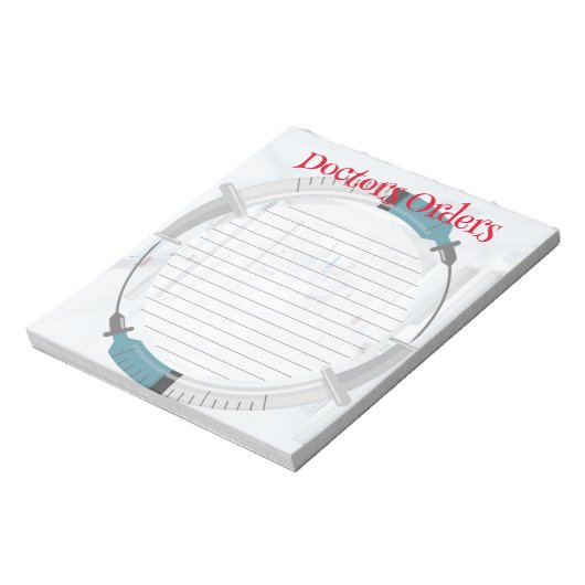 Bloc-notes de commandes de médecins personnalisés (Tourné)