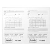 Bloc-notes de commentaires Open House Real Estate (Devant)