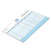 Bloc-notes de connexion pour invités et visiteurs (Incliné)