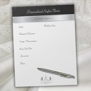 Bloc-notes de consultation pour styliste de salon