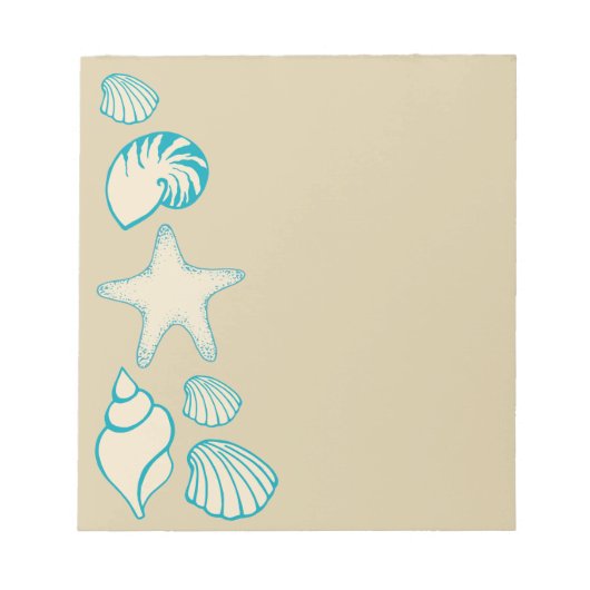 Bloc-notes de coquillages marins (Devant)
