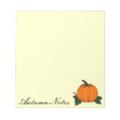 Bloc-notes de correctif citrouille (Devant)