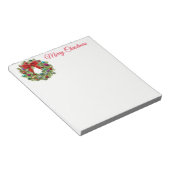 Bloc-notes de couronne de Noël (Incliné)