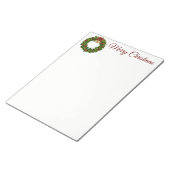 Bloc-notes de couronne de Noël (Incliné)