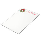 Bloc-notes de couronne de Noël (Incliné)