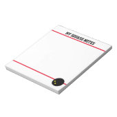 Bloc-notes de court de squash avec balle à double  (Tourné)