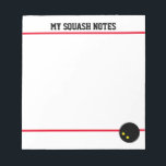 Bloc-notes de court de squash avec double bille à<br><div class="desc">Bloc-notes de court de squash avec double boule de point jaune. Carnet de notes personnalisé pour un usage professionnel ou personnel. Idéal pour faire des listes, des rappels, des tactiques et d'autres choses importantes. Fournitures de bureau et d'école pratiques avec design sportif. Logo double à pointes jaunes avec des lignes...</div>