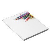 Bloc-notes de crayons colorés empilés (Incliné)