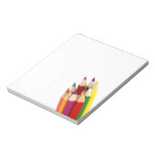 Bloc-notes de crayons colorés groupés (Tourné)