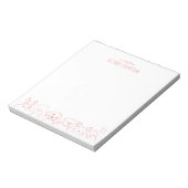 Bloc-notes de croquis d'animal de chien mignon ros (Tourné)