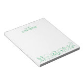 Bloc-notes de croquis d'animal de chien mignon ver (Incliné)