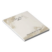 Bloc-notes de défilé de monogramme de sable scinti (Incliné)