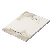 Bloc-notes de défilé de monogramme de sable scinti (Tourné)