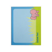 Bloc-notes de dessin animé d'éléphant rose (Tourné)