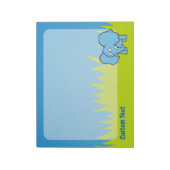 Bloc-notes de dessin animé éléphant bleu (Tourné)