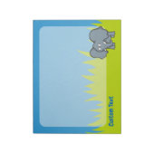 Bloc-notes de dessin animé éléphant gris (Tourné)
