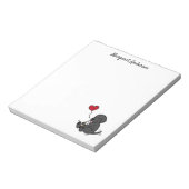 Bloc-notes de dessin animé Labrador noir léchant d (Tourné)