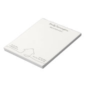 Bloc-notes de dessin au trait Agent immobilier ver (Tourné)