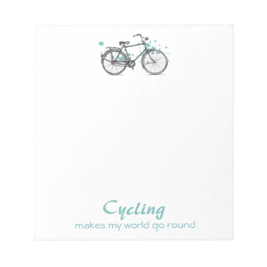 Bloc-notes de dessin de bicyclette vintage (Devant)