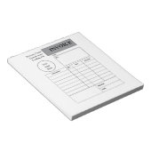 Bloc-notes de facture commerciale personnalisé pro (Incliné)