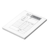 Bloc-notes de facture commerciale personnalisé pro (Tourné)