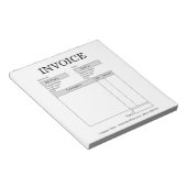 Bloc-notes de facture commerciale personnalisée (Incliné)