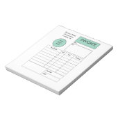 Bloc-notes de facture commerciale personnalisée pr (Tourné)