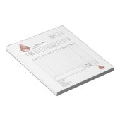 Bloc-notes de facture de formulaire de commande de (Incliné)