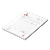 Bloc-notes de facture de formulaire de commande de (Tourné)