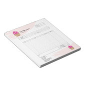 Bloc-notes de facture de formulaire de commande de (Incliné)