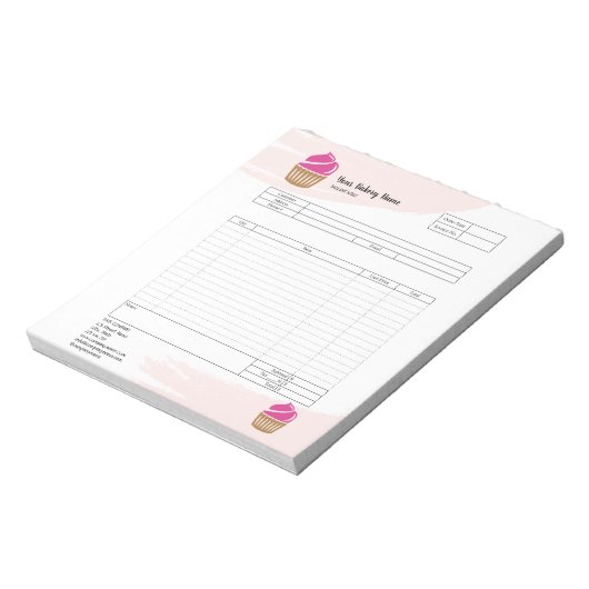 Bloc-notes de facture de formulaire de commande de (Tourné)