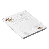 Bloc-notes de facture de formulaire de commande de (Incliné)