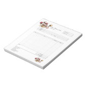 Bloc-notes de facture de formulaire de commande de (Tourné)
