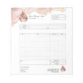 Bloc-notes de facture de formulaire de commande de (Devant)