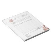 Bloc-notes de facture de formulaire de commande de (Incliné)