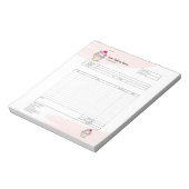 Bloc-notes de facture de formulaire de commande de (Tourné)