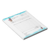 Bloc-notes de facture de formulaire de commande de (Incliné)