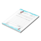 Bloc-notes de facture de formulaire de commande de (Tourné)